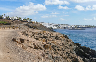 Fototapeta na wymiar Puerto del Carmen at Lanzarote