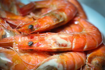 Baked shrimp is a very delicious dish.