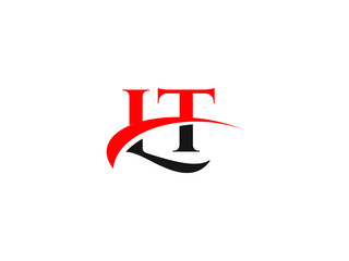 Fototapeta premium LT Letter Initial Logo Design Template