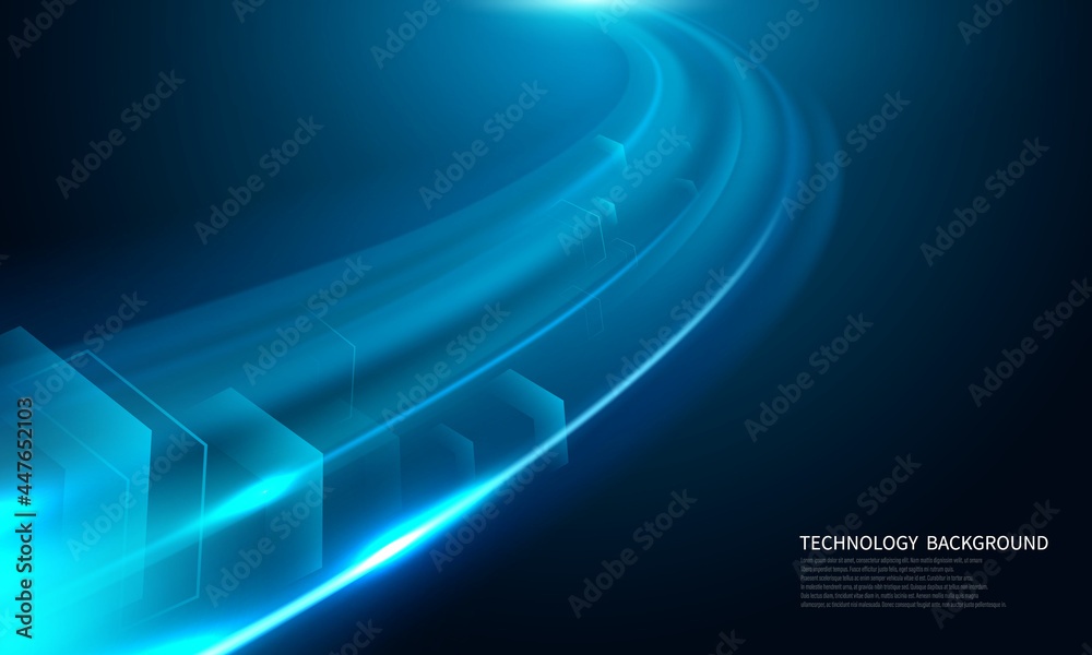 Wall mural abstract speed line background poster with dynamic. technology network vector illustration.