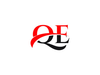 QE Letter Initial Logo Design Template