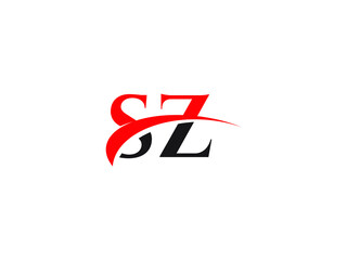 SZ Letter Initial Logo Design Template