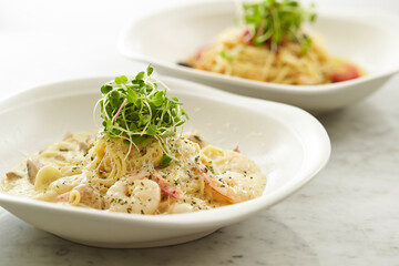 pasta with shrimps