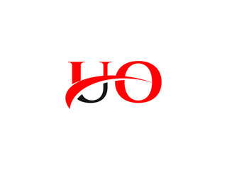 UO Letter Initial Logo Design Template