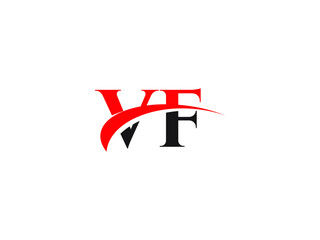 VF Letter Initial Logo Design Template