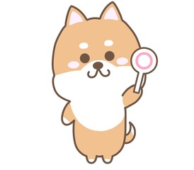 丸を出すいぬ