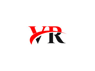 VR Letter Initial Logo Design Template