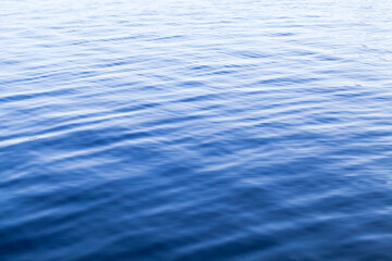 Blue water surface with ripple pattern