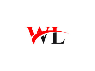 WL Letter Initial Logo Design Template