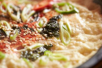 Steamed Egg in a Hot Pot