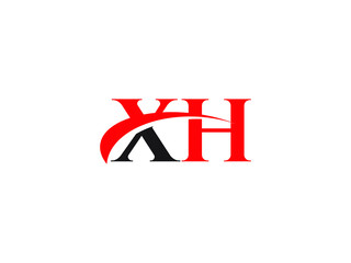Fototapeta premium XH Letter Initial Logo Design Template