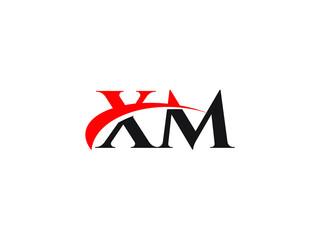 XM Letter Initial Logo Design Template