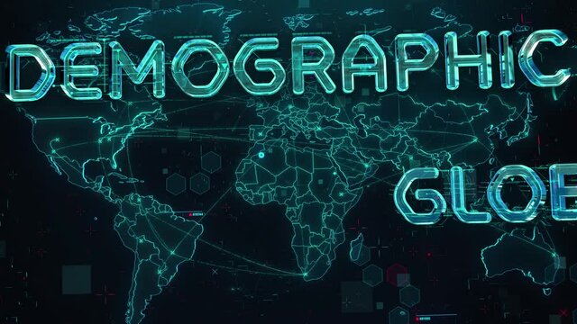 Target Market with digital technology concept