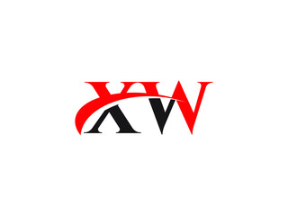 XW Letter Initial Logo Design Template