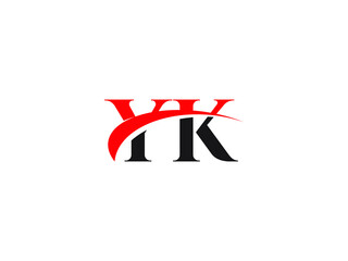 YK Letter Initial Logo Design Template