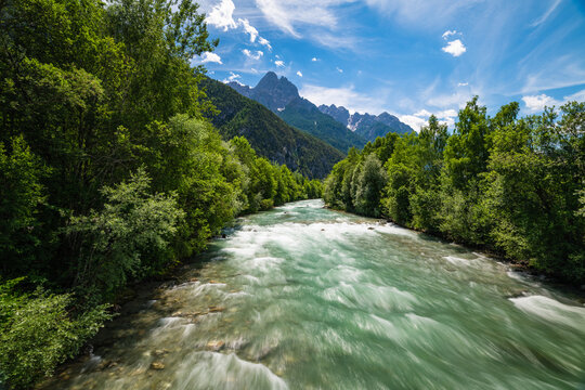 river in the mountains