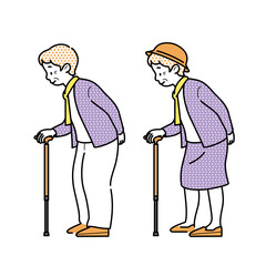 おばあさんのイラスト