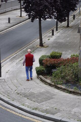 Man walking in the street