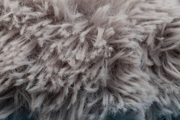 texture background fur fabric factory fluffy soft delicate gray surface