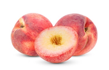 Peach isolated on white