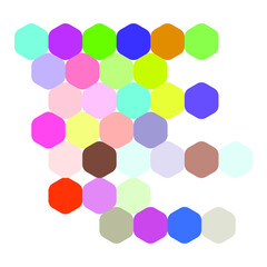 Polygon Shape. Abstract illustration colorful background and texture.