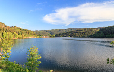 Fototapeta na wymiar Soboth Stausee lake in Styria