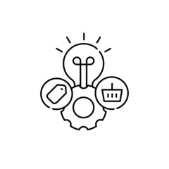 Fototapeta premium New product development olor line icon. Pictogram for web page, mobile app, promo