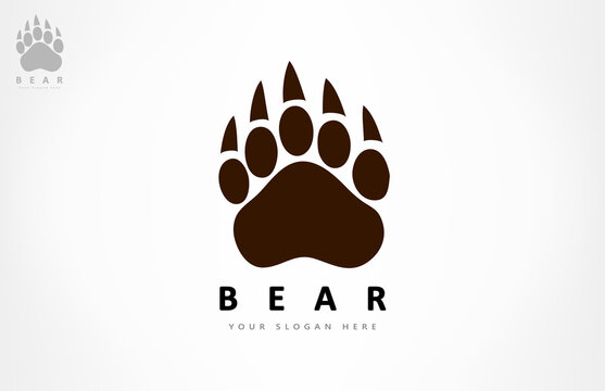 bear footprint vector animal design