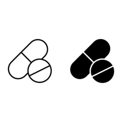 pills vector icon
