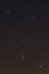Orion at night