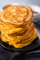 Pumpkin pancakes
