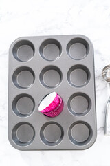 Chocolate ganache cupcake