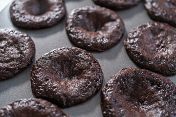 Chocolate ganache cupcake