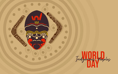 Indigenous Peoples Day Banner Design - obrazy, fototapety, plakaty