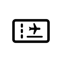 Flight ticket icon