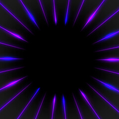 Purple neon frame on a dark background vector