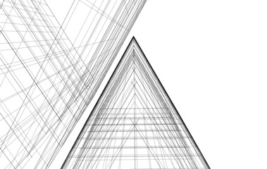 architectural drawing 3d sketch