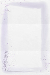 Purple rectangle frame design vector