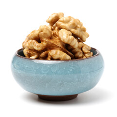 walnuts on a white background