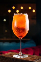 bright alcoholic cocktail aperol
