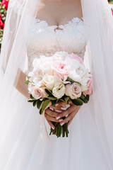 delicate bridal bouquet