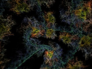 Obraz premium Imaginatory fractal background generated Image