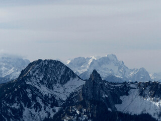 Fototapeta na wymiar Aiplspitze mountain tour in Bavaria, Germany