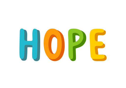 Happy Hope Lettering Design for a Optimistic Future