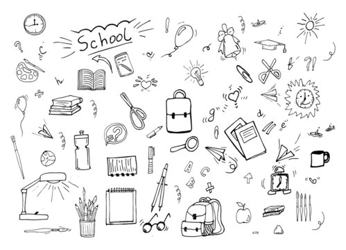 set of school  icons