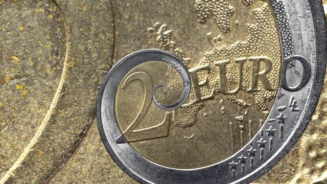 Endless 2 Euro Coin Spiral Zoom