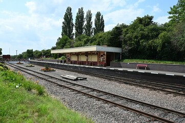 Obraz premium The end of the line on a Heritage railway in the UK