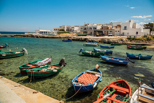 Porticciolo di San Vito vicino a Polignano a mare, Bari, Puglia 