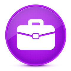 Office Bag aesthetic glossy purple round button abstract