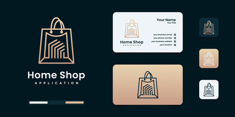 Creative home shop logo design inspiration.